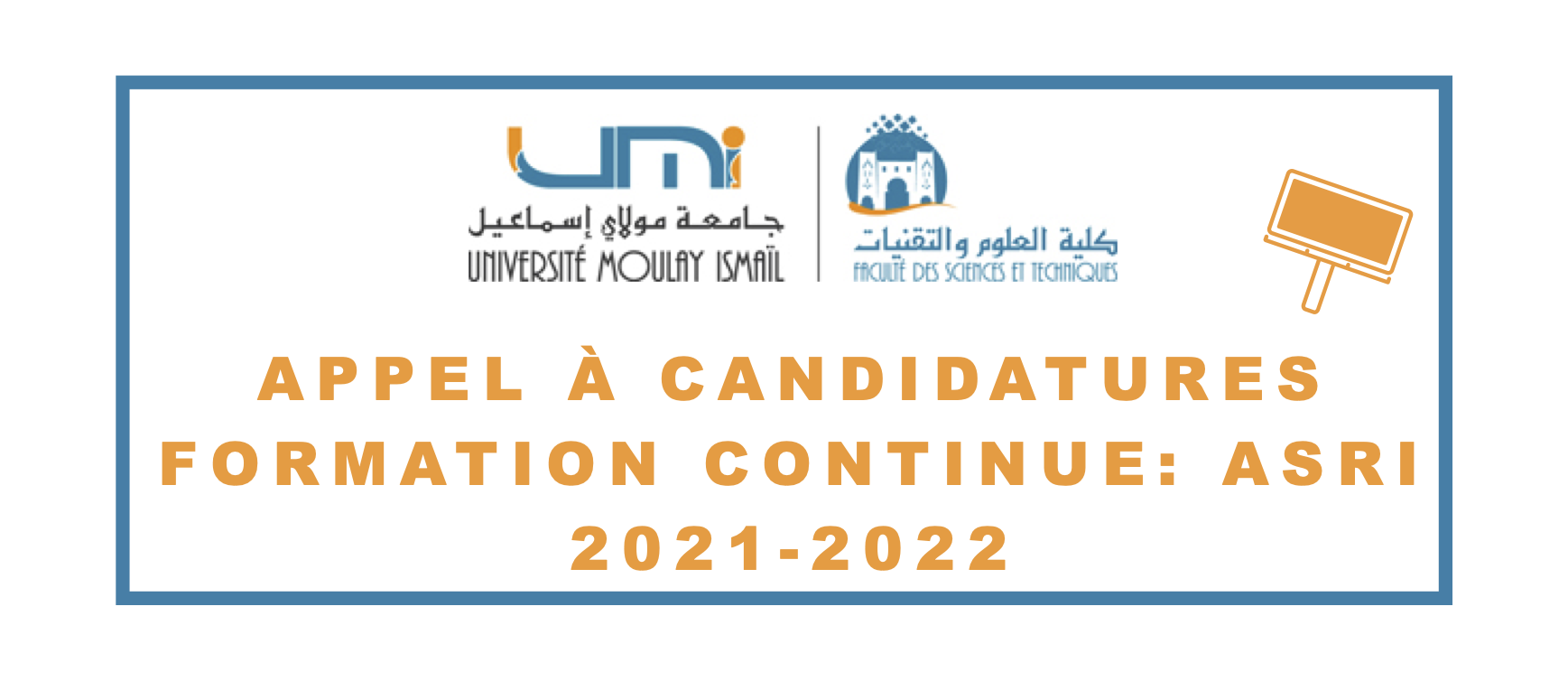 Appel à candidatures pour l’accès à la formation continue ASRI 2021-2022