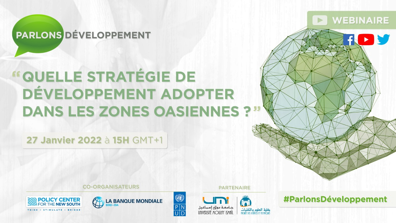 Webinaire: Quelle stratégie de développement adopter dans les zones oasiennes ?