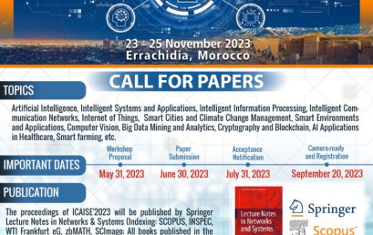 ICAISE’2023 – Call for papers