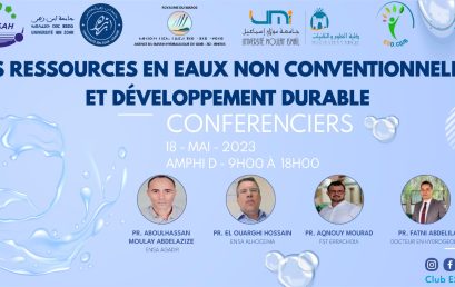 CONFERENCE : LES RESSOURCES EN EAUX NON CONVENTIONNELLES ET DÉVELOPPEMENT DURABLE