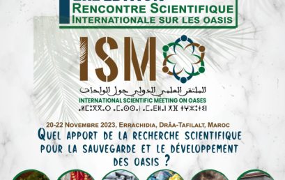 Première édition de la Rencontre Scientifique Internationale sur les Oasis, du 20 au 22 novembre 2023