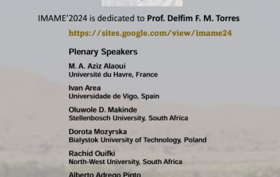 International Meeting on Applied Mathematics (IMAME’2024) Errachidia, Morocco, April 22-25, 2024.