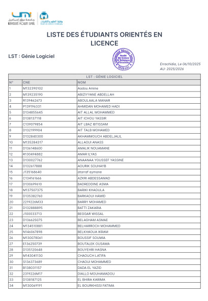 Orientation parcours MIP – 2025/2026